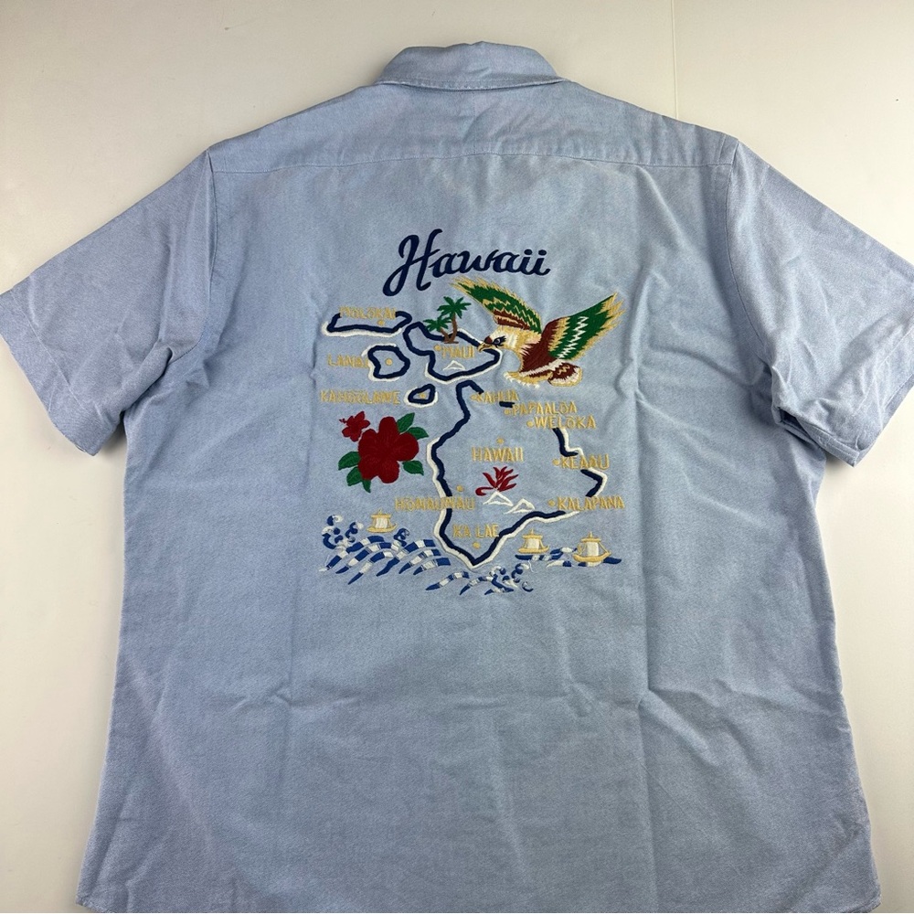 Ralph Lauren Vintage 5th Div. Military Tiger Embroidered Button Down Shirt Rare